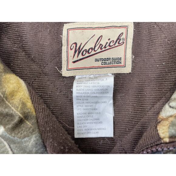 VINTAGE Woolrich Coat Mens X-Large Realtree Hardwood Camouflage Hunting Jacket - Picture 2 of 13